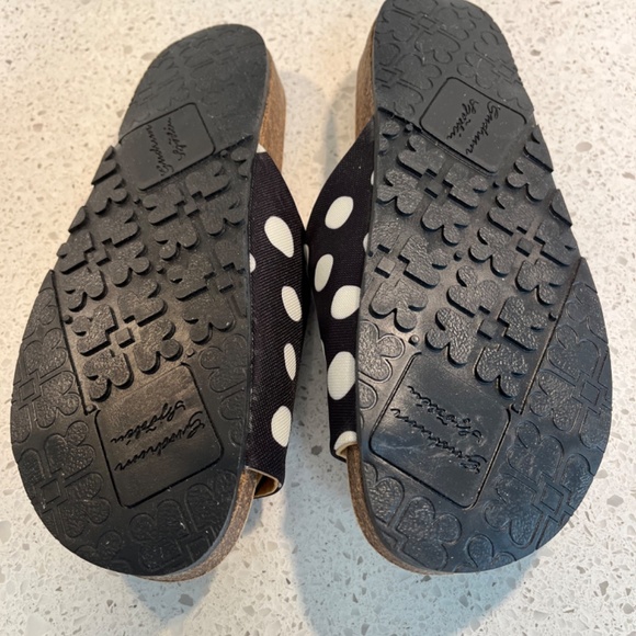 Slide Sandals Gudrun Sjoden Boho Polka Dot Size 38 Like New - Picture 9 of 11